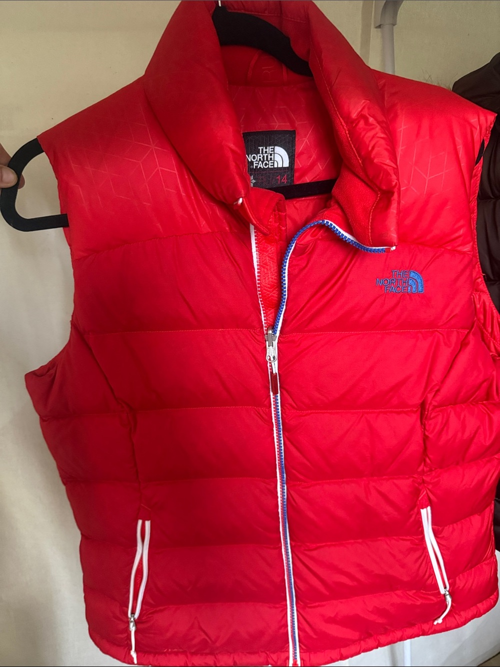 The North Face Kids Bright Red Quilted Down Vest